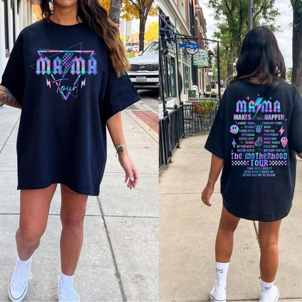 Mama Tour T Shirt The Motherhood Tour Graphic Tee Oversized Top